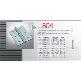 HINGES 804/ 100X100 EXTRA HEAVY pin to slide out