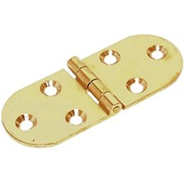 Brass hinge type BISCUIT WITHOUT STOP 30X80 for wood