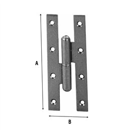 PAUMELLES type iron hinge for 80X50 doors