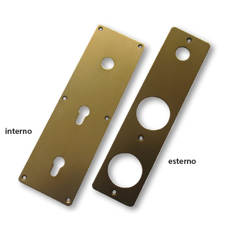 Kit mostrine per porte blindate FERBONA Mottura 95443BR 