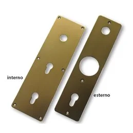Kit mostrine per porte blindate FERBONA Mottura 95444BR 