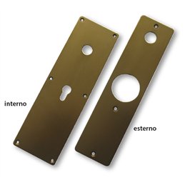 Kit mostrine per porte blindate FERBONA Mottura 95445BR 