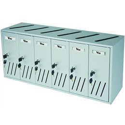 Cassetta postale condominiale VIGOR C-6 BOX 6 posti alluminio 62X17,5X30