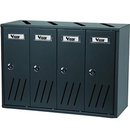 VIGOR K-4 BOX 4-place anthracite condominium mailbox 42X17.5X30