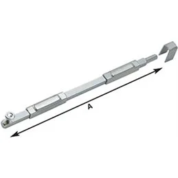 Vertical bolt to be welded section 10x10 round tip art.206 COMBI