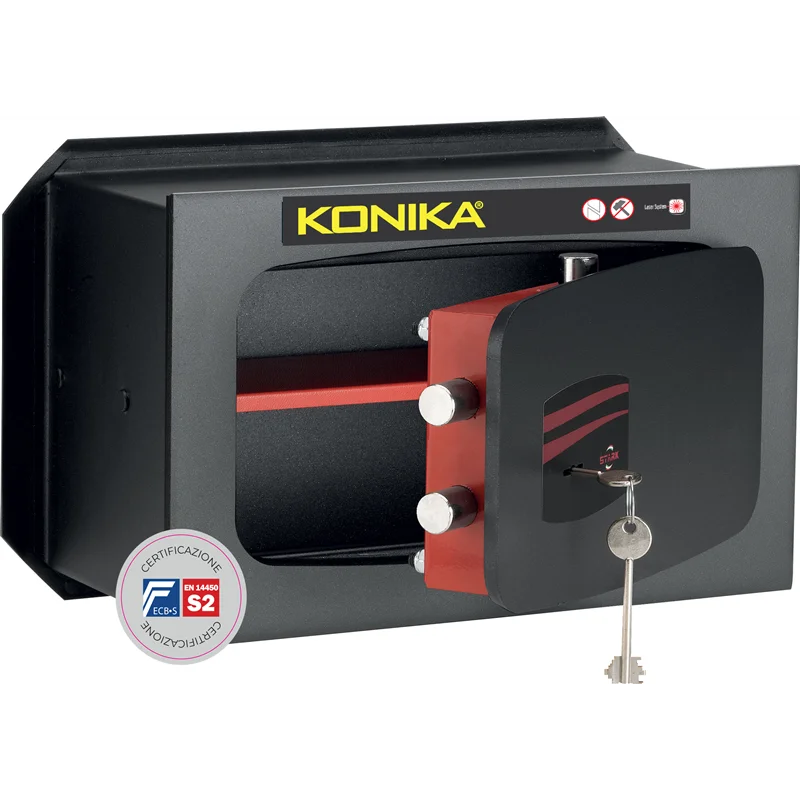 Cassaforte a muro STARK KONIKA CE antisfondamento spessore 10mm chiusura CHIAVE