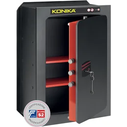 Cassaforte a muro STARK KONIKA CE antisfondamento spessore 10mm chiusura CHIAVE