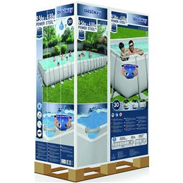 Piscina esterna rettangolare BestWay 56623 Power Steel 956X488