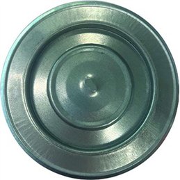 Hole cover rosette for stove pipes - aluminized