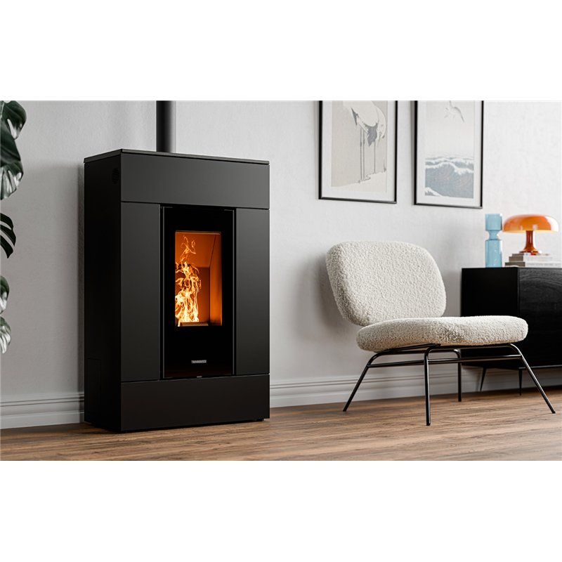 Thermorossi SlimQuadro Lumia Metalcolor 10.2 kW 5-Star Pellet Stove