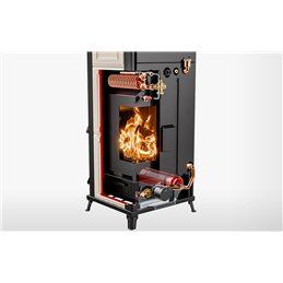 Termostufa a legna DORA Easy Thermorossi 15,1 kW 5 stelle Ready to start