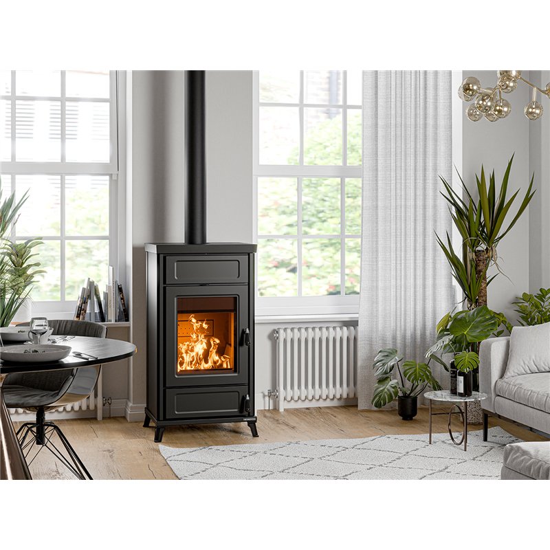 DORA Easy Thermorossi wood-burning thermo stove 15.1 kW 5 stars Ready to start