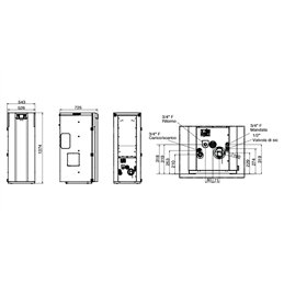 Thermorossi COMPACT S19 GT5 17.5 Kw 5 Star pellet boiler