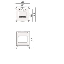 CADEL Hublot 6 pellet stove