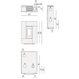 Stufa a pellet CADEL Grace 7