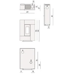 Stufa a pellet CADEL Grace 7