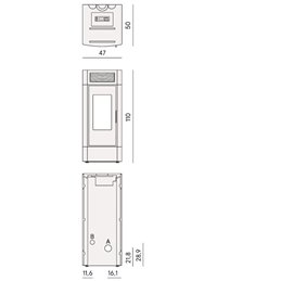 Stufa a pellet CADEL Cristal 9 Airtech