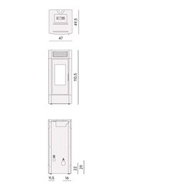 Stufa a pellet CADEL Cristal 9 AIR