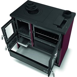 Cucina a legna BLINKY ROSSELLA 9 kW con forno | 3 stelle