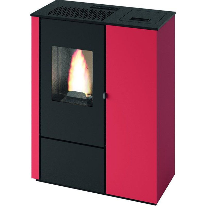 Stufa a pellet slim AURORA – Punto Fuoco 8 kW | 5 stelle