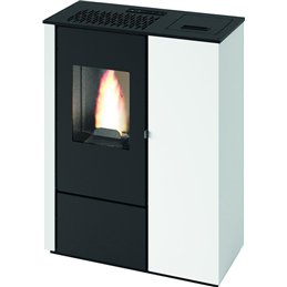 Stufa a pellet slim AURORA – Punto Fuoco 8 kW | 5 stelle