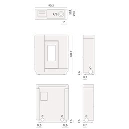 CADEL Elle Plus 9 Ductable Pellet Stove