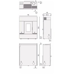 CADEL Mithos Plus 12 Ductable Pellet Stove