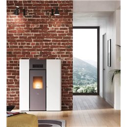 Termo Stufa a Pellet CADEL Maia IDRO 16 – 16,1 kW, Design Slim, Wi-Fi
