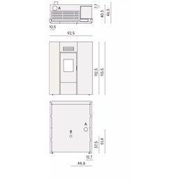 Termo Stufa a Pellet CADEL Maia IDRO 16 – 16,1 kW, Design Slim, Wi-Fi