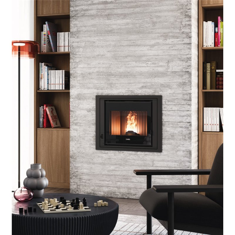 CADEL Ponente 7 pellet fireplace insert – Compact, high-performance, elegant
