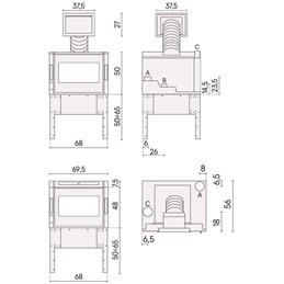 nserto camino a pellet CADEL Zefiro 9 – Potenza, eleganza e controllo smart