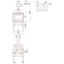 CADEL Saturno IDRO 16 Pellet Fireplace – Minimalist Design, Hydro Power, and Smart Control