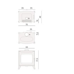 Stufa a Legna CADEL Hublot 8 Air – Ventilata