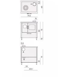 Cucina a Legna CADEL Smart 80S – 7,5kW