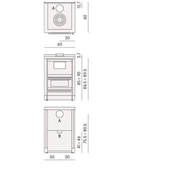 CADEL Kook 60 Wood-Burning Cooker – 6.2kW
