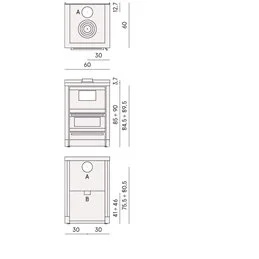 Cucina a Legna CADEL Kook 60 – 6,2kW