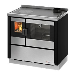 Cucina a legna da incasso Cadel Kook 90 7,5 kW con grande forno