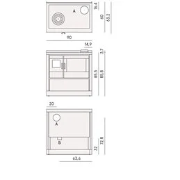 Cucina a Legna CADEL Kook 90 – 7,5kW