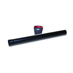 SMALBO Pellet Flue Pipe 0.50 m Ø80 mm with Silicone Gasket – Porcelain‑Enamelled Steel 1.2 mm