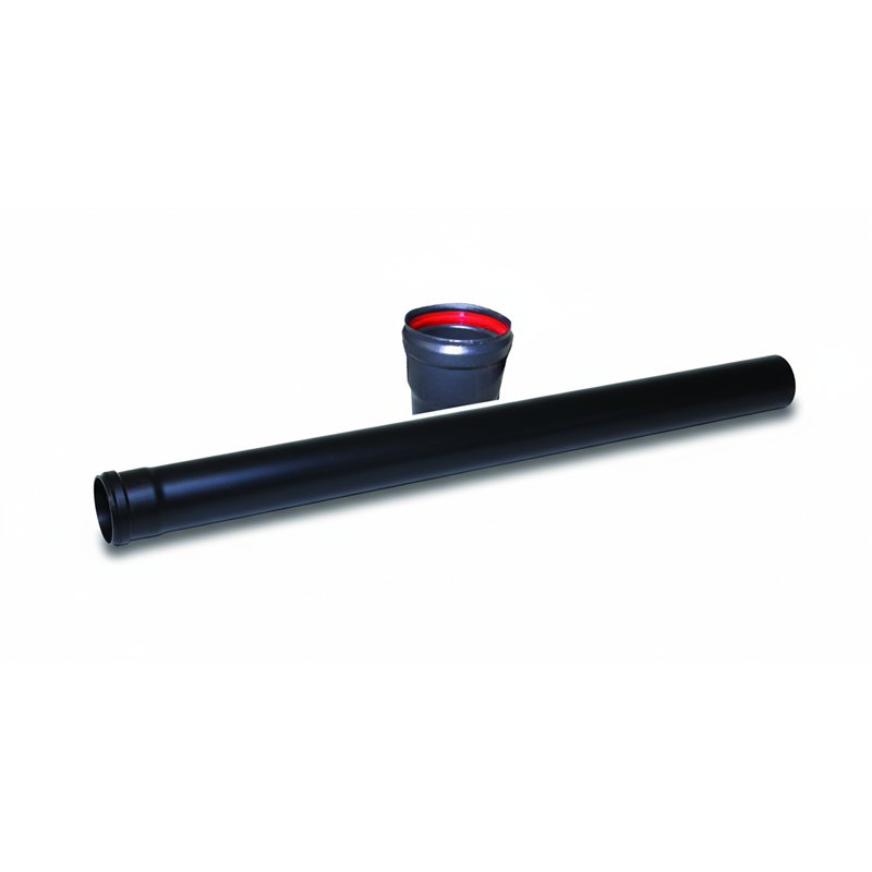 SMALBO Pellet Flue Pipe 1 m Ø80 mm with Silicone Gasket – Porcelain‑Enamelled Steel 1.2 mm