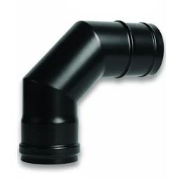 Curva a 90° SMALBO Pellet Ø80 mm con Guarnizione Siliconica – Acciaio Porcellanato 1,2 mm