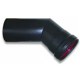 SMALBO Pellet 45° Elbow Ø80 mm with Silicone Gasket – Porcelain‑Enamelled Steel 1.2 mm