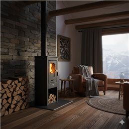 Stufa a legna Blinky EKONOMIK LUX‑LM BERNA – 5,2 kW | 4 Stelle