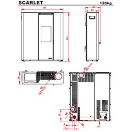 Stufa a pellet Palazzetti Ecofire® Scarlet TC 6 kW – 5 Stelle