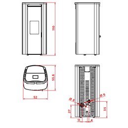 Palazzetti Ecofire® Theo TC 6 kW Pellet Stove – 5 Stars