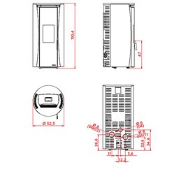 Palazzetti Ecofire® Vivi TC 6 kW Pellet Stove – 5 Stars