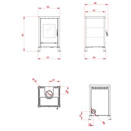 Stufa a legna Palazzetti Dorotea 10 kW – Classe 5 Stelle