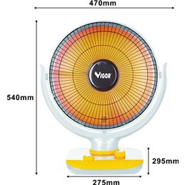 Vigor NAMI table electric heater 400/1000W