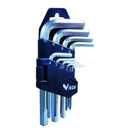 Serie chiavi a brugola maschio esagonale VIGOR 35970-05 – Set 10 pezzi