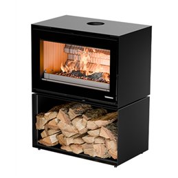 Stufa a legna Thermorossi FullMoon EVO 10,6 kW – Design Fullscreen, Classe 5 Stelle